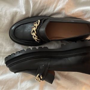 NWOT Chunky Loafers with Gold Chain - new , no tag